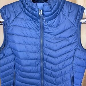 Columbia Women's Blue Puffer Vest-with Omni-Heat